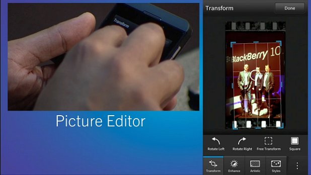 Crop, resize, and slap on special effects with the BlackBerry 10 photo editor