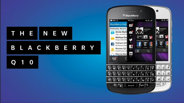 BlackBerry 10 Q10 model with keyboard